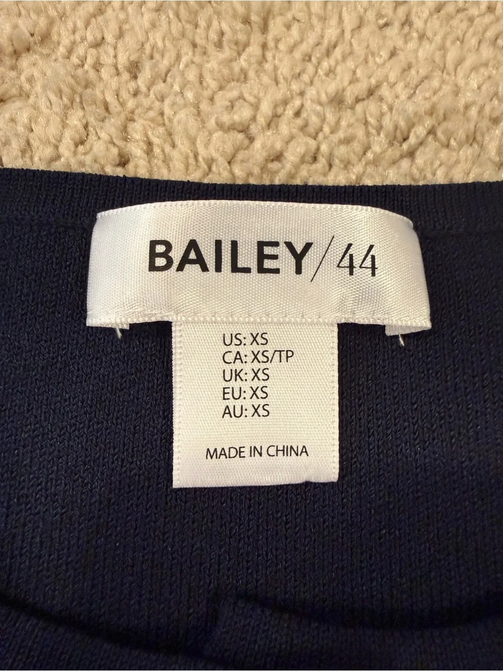 Bailey 44 Navy Sleeveless Button-Front Knit Top - Picture 5 of 7